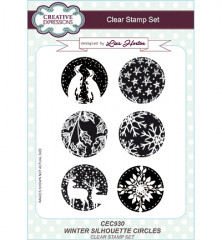 Clear Stamps Set - Winter Silhouette Circles