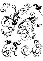 Clear Stamps - Floral Embellishments