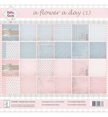 A Flower a Day Blau-Rosa Paper Pad