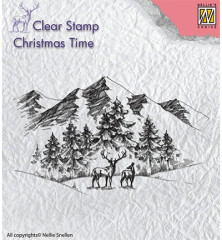 Clear Stamps - Winterlandscape with Deer