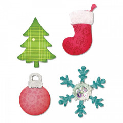 Bigz Die - Christmas Tree, Ornament, Snowflake + Stocking