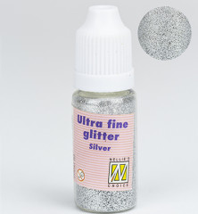 Flasche ultrafeiner Glitter Silber