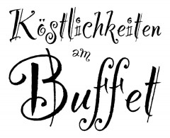 Stempel Köstlichkeiten am Buffet