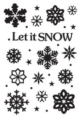 Embossing Folder - Christmas Let it snow