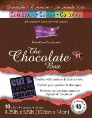 Cardstock set chocolate box