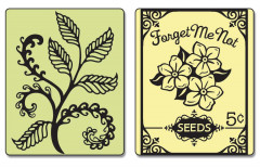 Embossing Folder - Ferns and Seed Packet Set