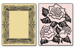Embossing Folder - Roses and Frame Set