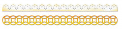 Decorative Strip Die - Lace and Circles