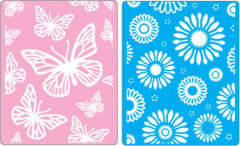 Embossing Folder - Butterflies and Flowers Set