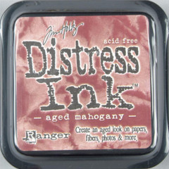 Distress Ink Kissen - Aged Mahogany
