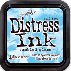 Distress Ink Kissen - Tumbled Glass