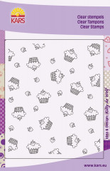Hintergrund Clear Stamps strawberrie cakes