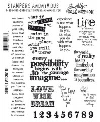 Cling Stamps Tim Holtz - Stuff to Say