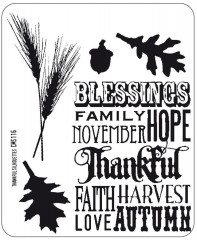 Cling Stamps Tim Holtz - Thankful Silhouettes