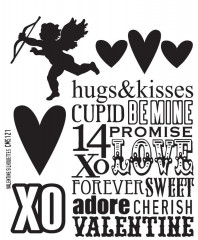 Cling Stamps Tim Holtz - Valentine Silhouets