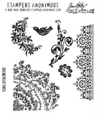 Cling Stamps Tim Holtz - Floral Tatoo