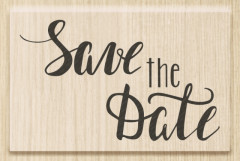Holzstempel - Save the Date