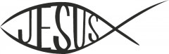 Holzstempel - Jesus Fisch