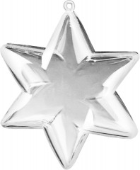 Acryl Sterne transparent 9,5 cm (20 Stück)