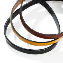 Lederbänder Mix, braun,schwarz,gelb