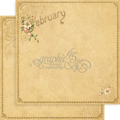 Place in Time Designpapier - February Foundation