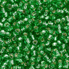 Rocailles Silberkern grün                