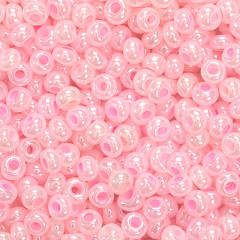 Rocailles perlmutt rosa