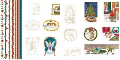 Pergamentpapier Set Viktorianischer Weihnachtsengel