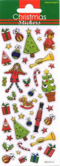 Christmas Sticker Geschenk und Kristall