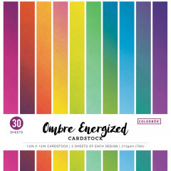 Ombre Energized 12x12 Paper Pad
