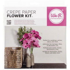 W R Crepe Paper Flower Kit - pink