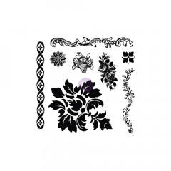 Clear Stamps - Iron Orchid Designs Decor Fleur