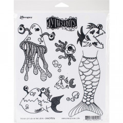 Dylusions Cling Stamps - Plenty More Fish In The Sea