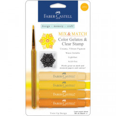 Mix  Match Gelatos and Clear Stamp Set - Yellow