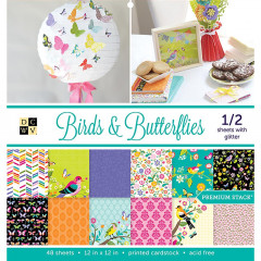 Birds and Butterflies 12x12 Premium Stack