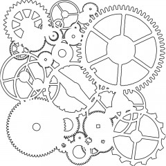 Crafters Workshop 12x12 Templates - Gears