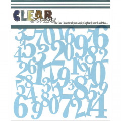 Clear Scraps Stencil - Numbers