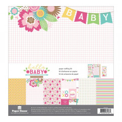 Hello Baby Girl Paper Crafting Kit
