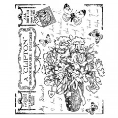 Unmounted Rubber Stamp - Butterfly Bouquet