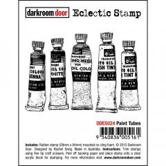 Darkroom Door Cling Stamps - Paint Tubes