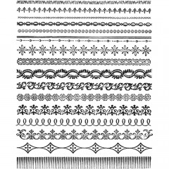 Cling Stamps Tim Holtz - Ornate Trims
