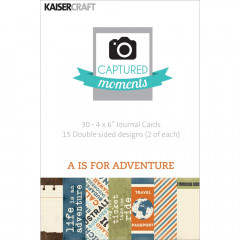 Captured Moments 2-seitige Cards - A Is For Adventure