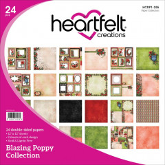Blazing Poppy 12x12 Paper Pad