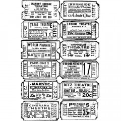 Cling Stamps Tim Holtz - Ticket