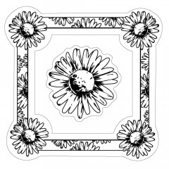 Cling Stamps - Daisy Frame
