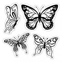 Cling Stamps - Butterflies