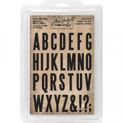 Idea-Ology Cling Stamps - Block Uppercase Alpha