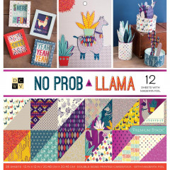 No Prob Llama 12x12 Paper Stack