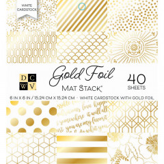 Gold Foil 6x6 Mat Stack
