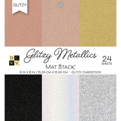 Metallics W/Glitzy Glitter Cardstock Stack